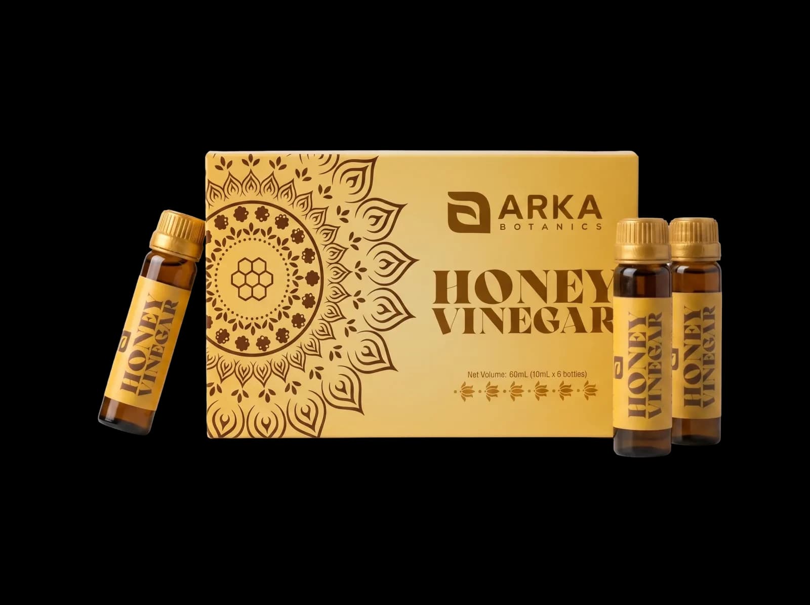 Honey Vinegar — six-vial pack