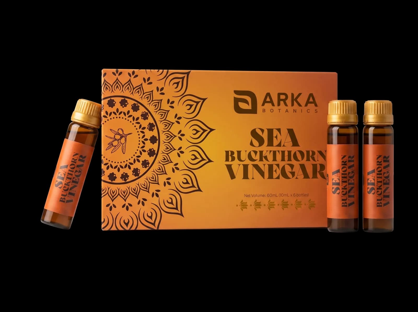 Sea Buckthorn Vinegar — six-vial pack