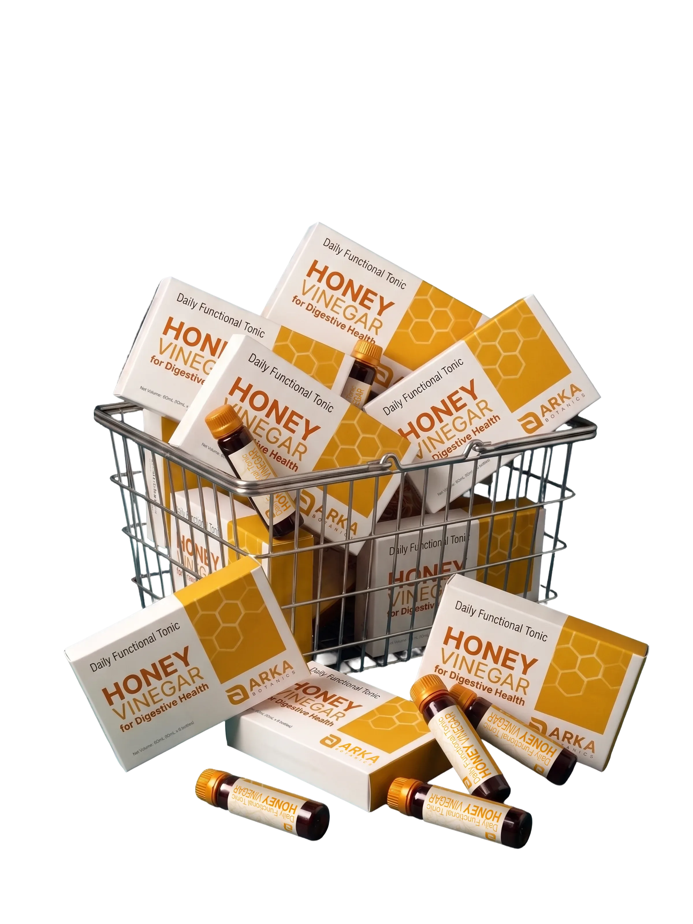 Honey 1-month bundle — five boxes of Honey Vinegar and a loose vial